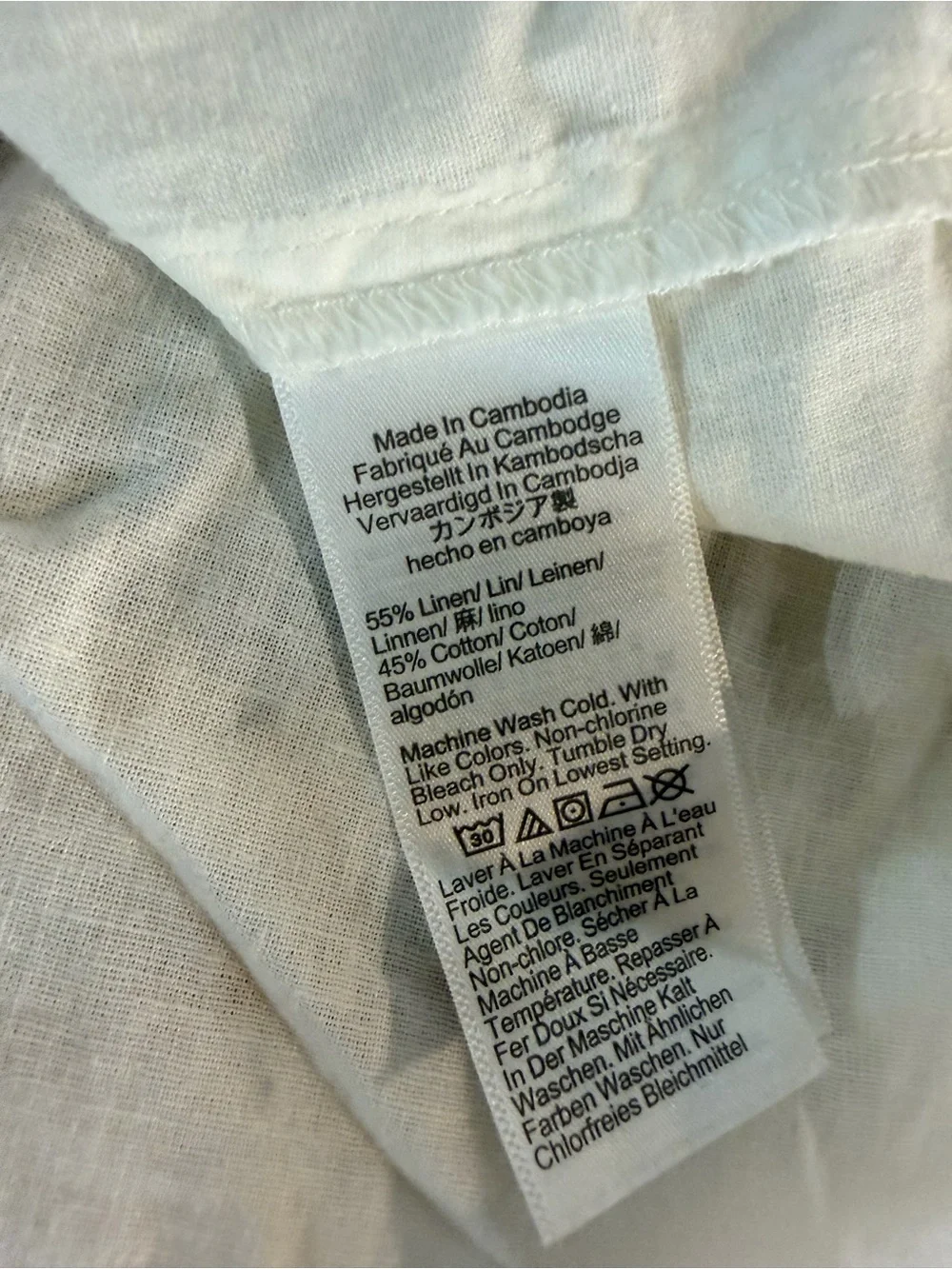 J. Crew slim fit linen blend shirt